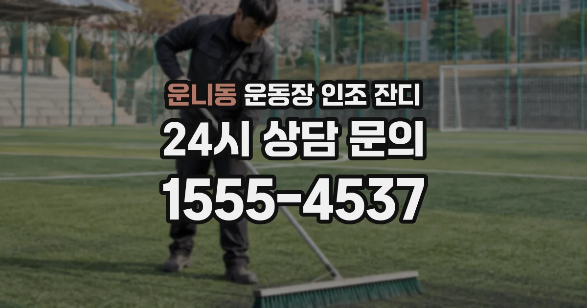 운니동 운동장 인조 잔디