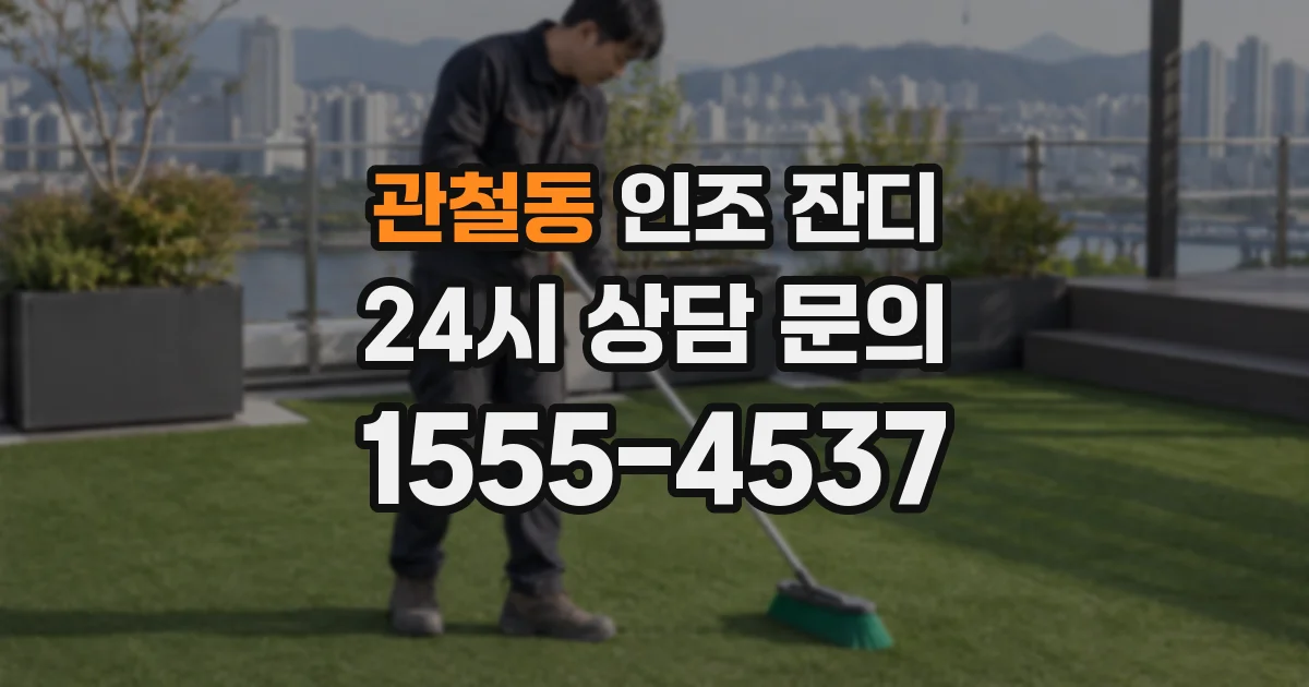 관철동 인조 잔디
