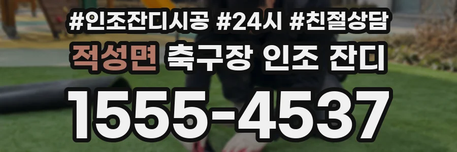 적성면 축구장 인조 잔디