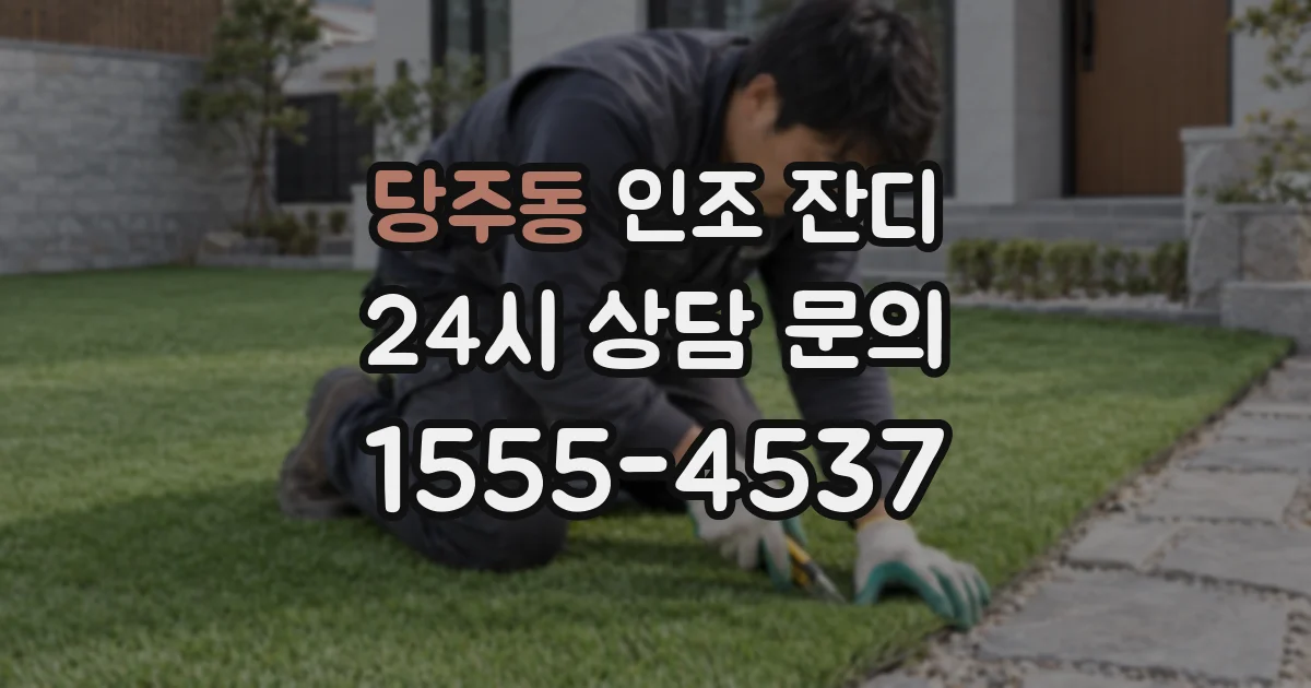 당주동 인조 잔디