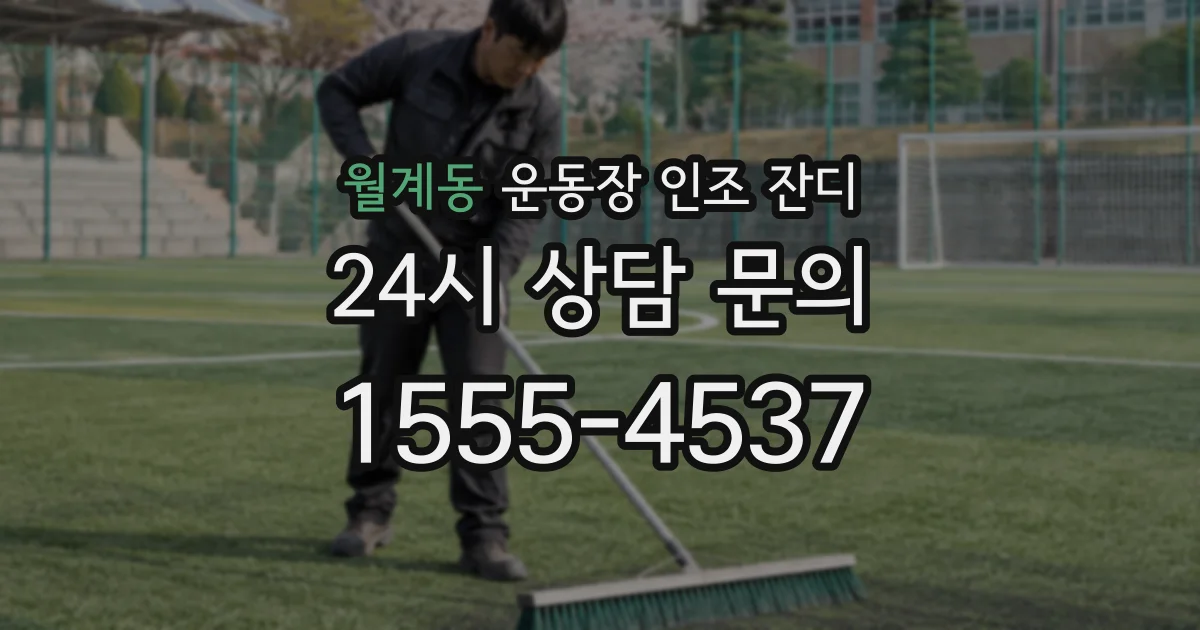 월계동 운동장 인조 잔디