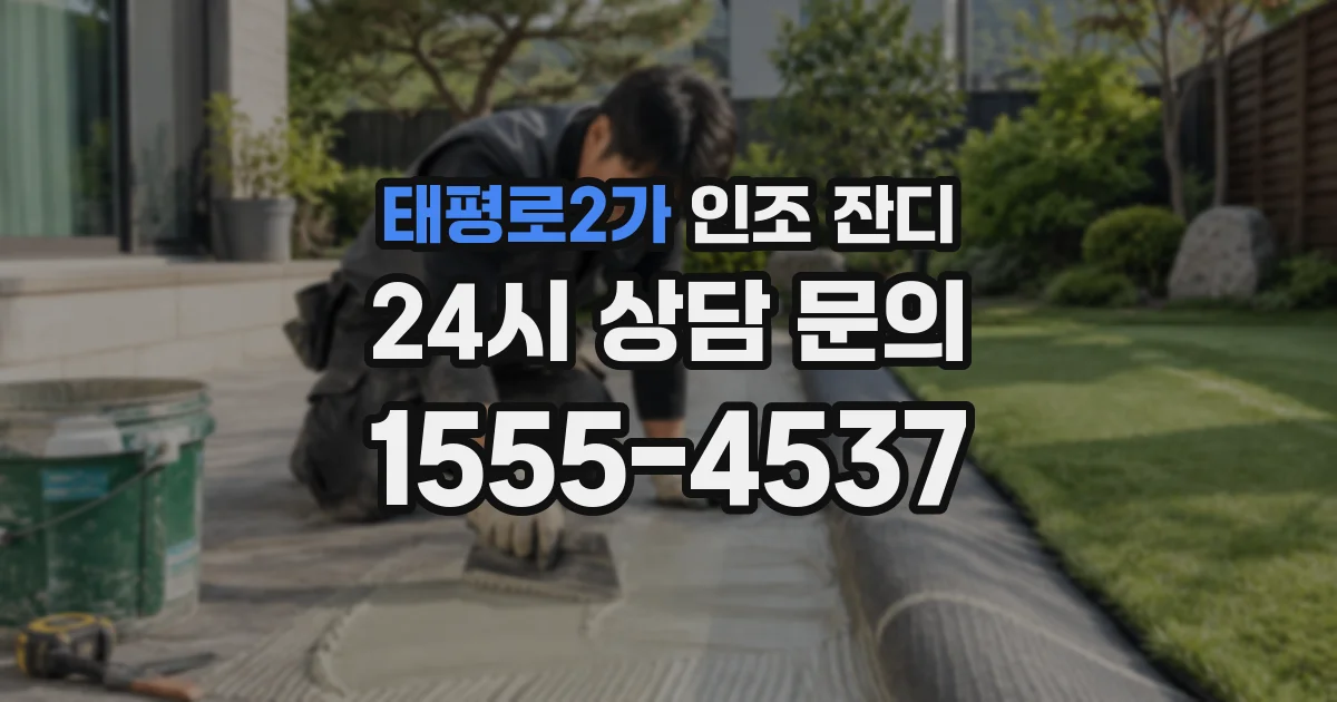 태평로2가 인조 잔디