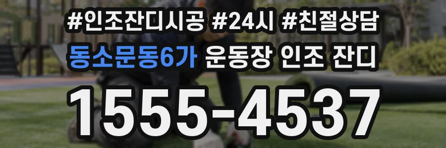 동소문동6가 운동장 인조 잔디