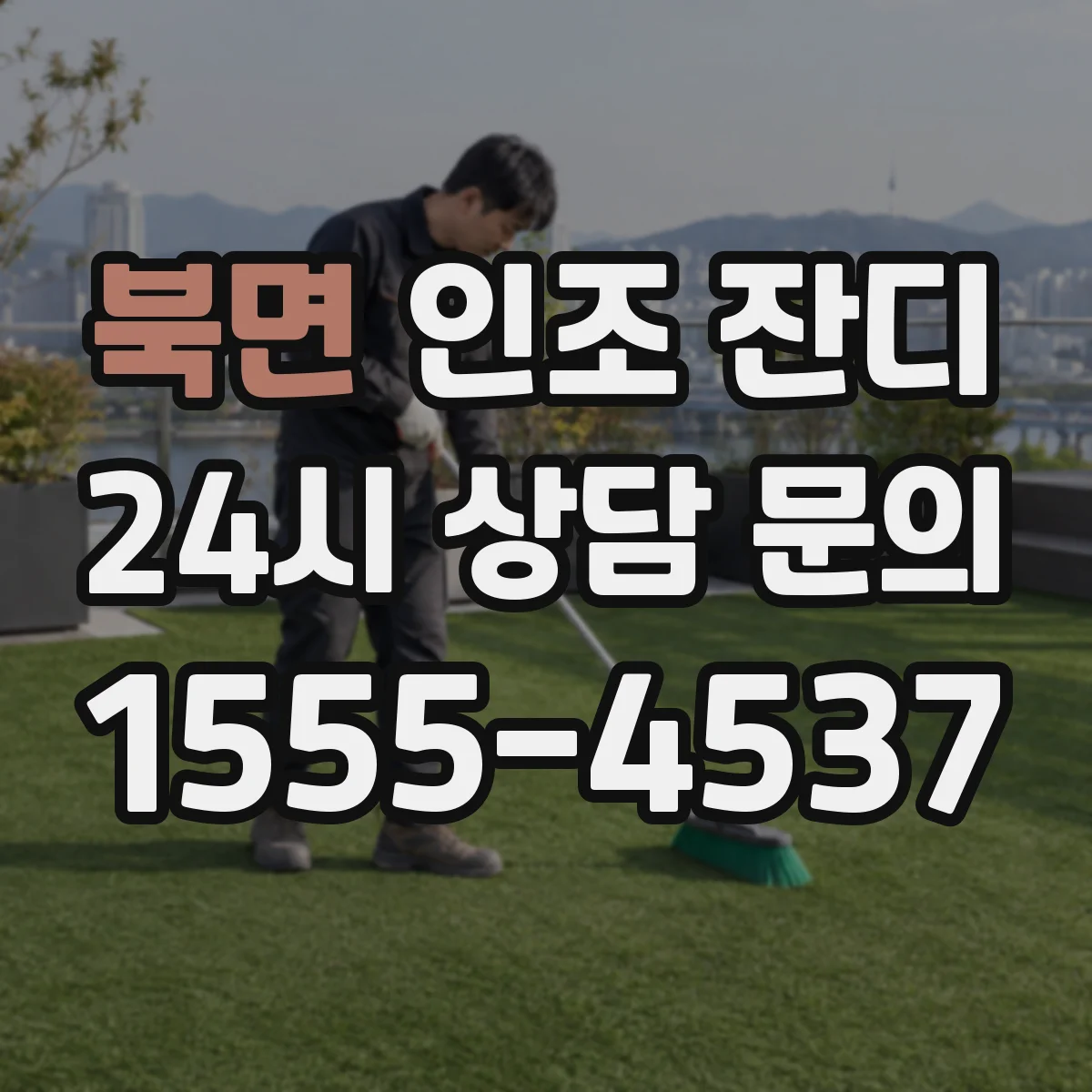 북면 인조 잔디