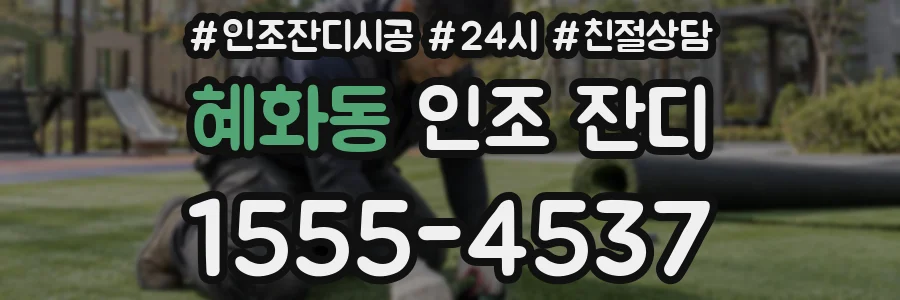혜화동 인조 잔디