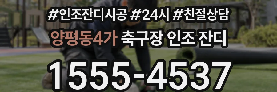 양평동4가 축구장 인조 잔디