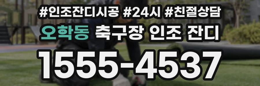 오학동 축구장 인조 잔디