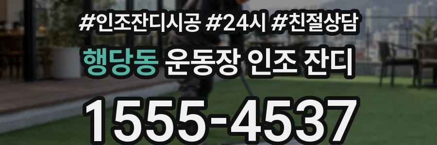 행당동 운동장 인조 잔디