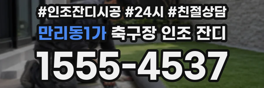 만리동1가 축구장 인조 잔디