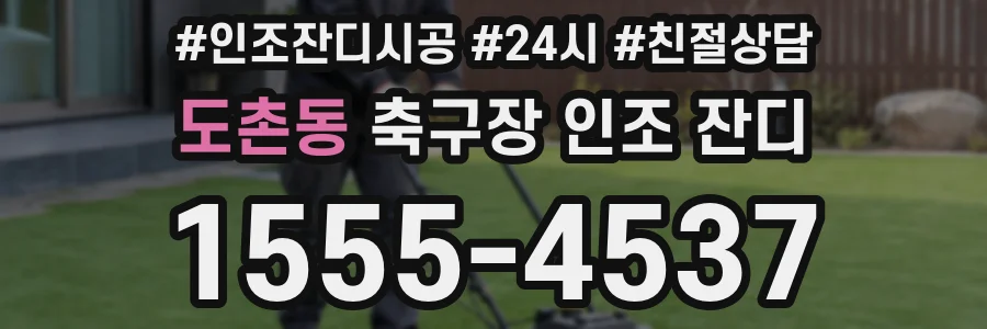 도촌동 축구장 인조 잔디
