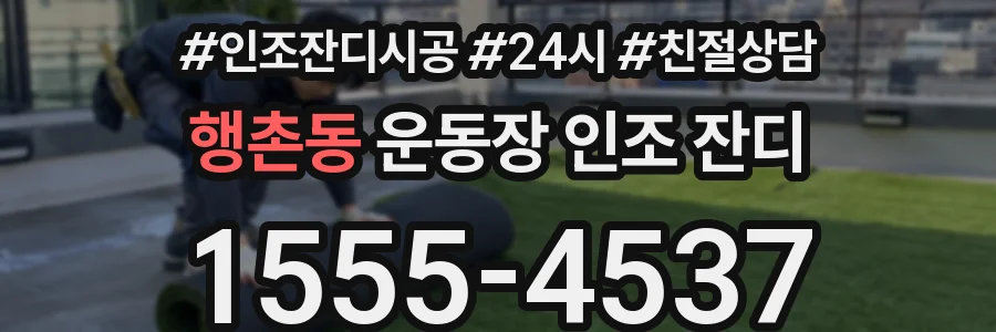 행촌동 운동장 인조 잔디