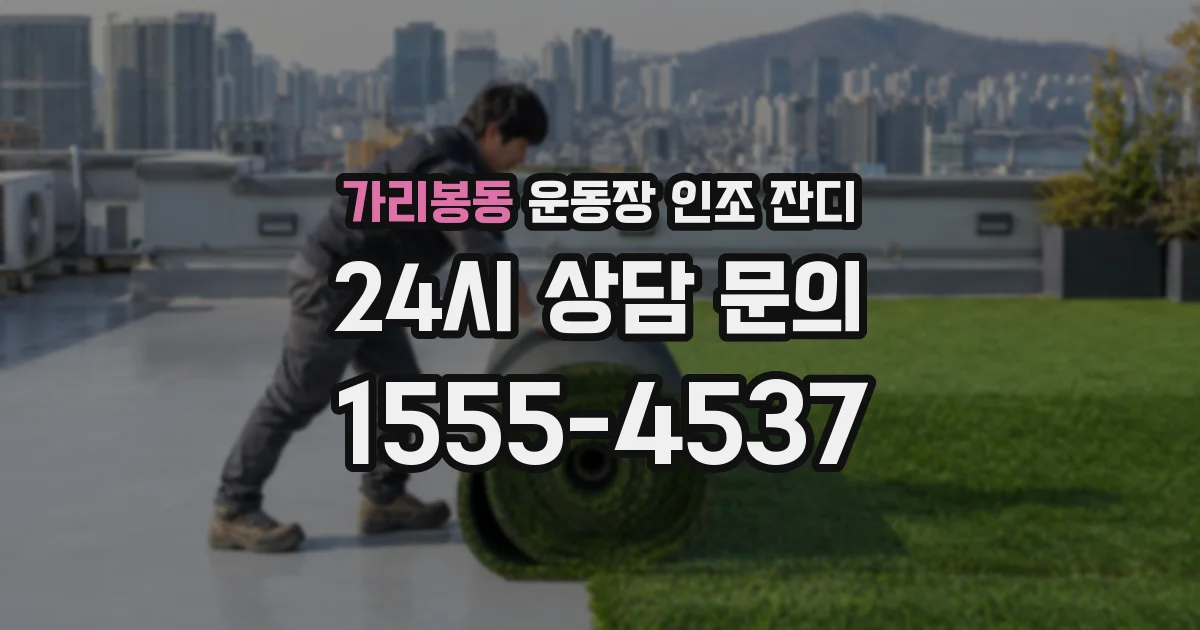 가리봉동 운동장 인조 잔디