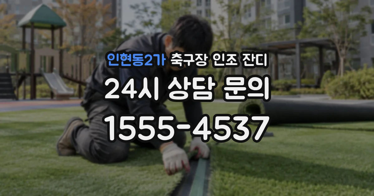 인현동2가 축구장 인조 잔디