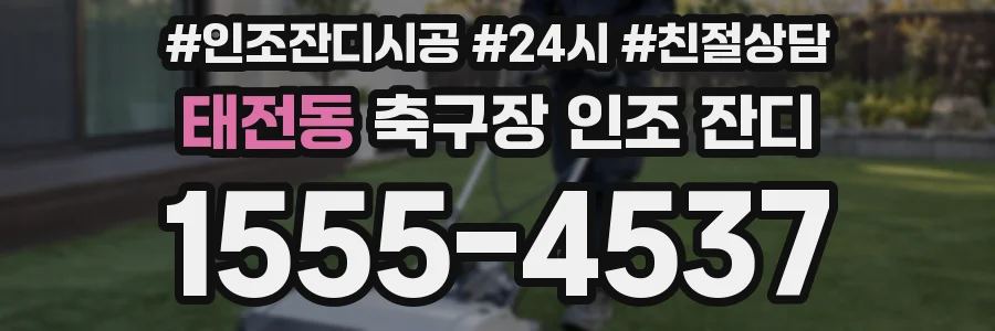 태전동 축구장 인조 잔디