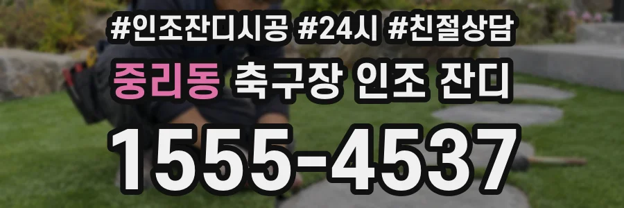 중리동 축구장 인조 잔디