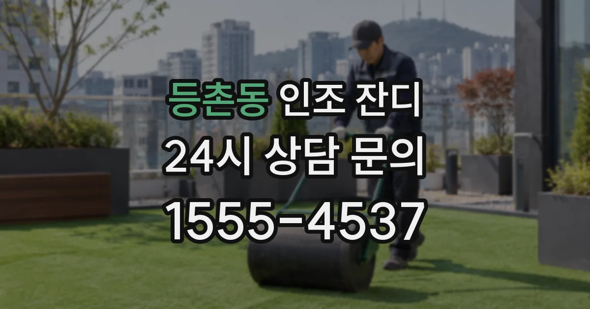 등촌동 인조 잔디