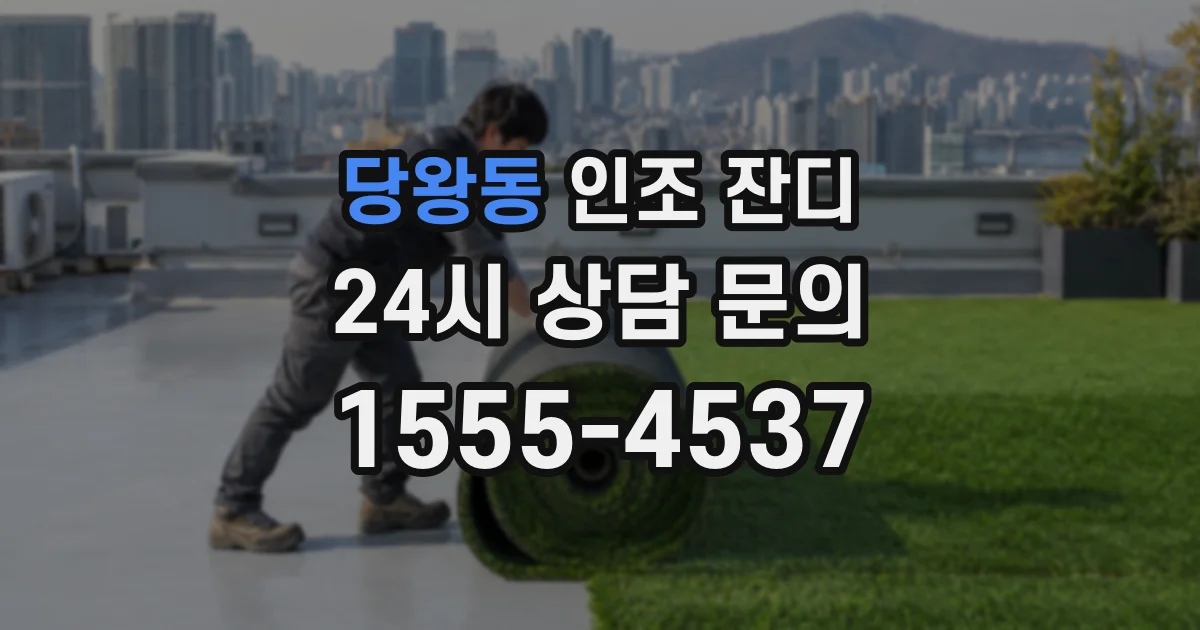 당왕동 인조 잔디