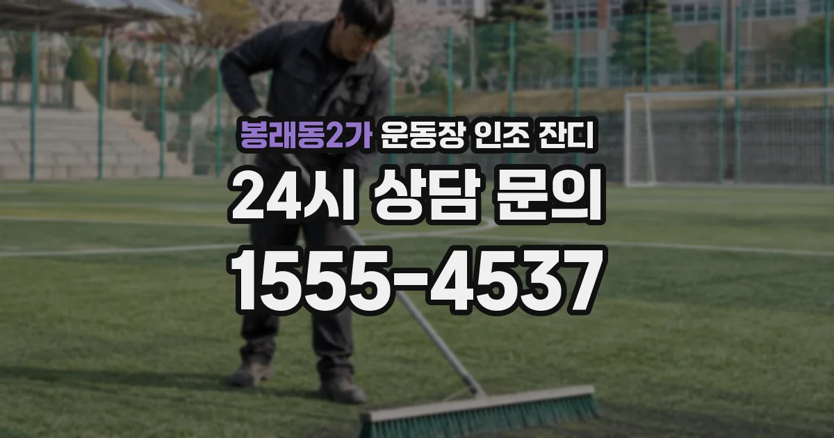 봉래동2가 운동장 인조 잔디