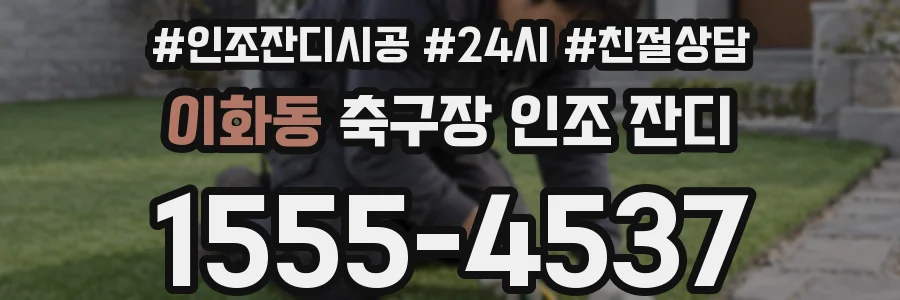 이화동 축구장 인조 잔디