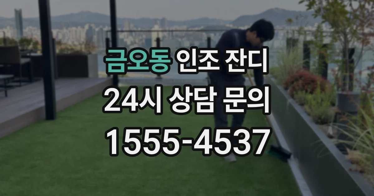 금오동 인조 잔디