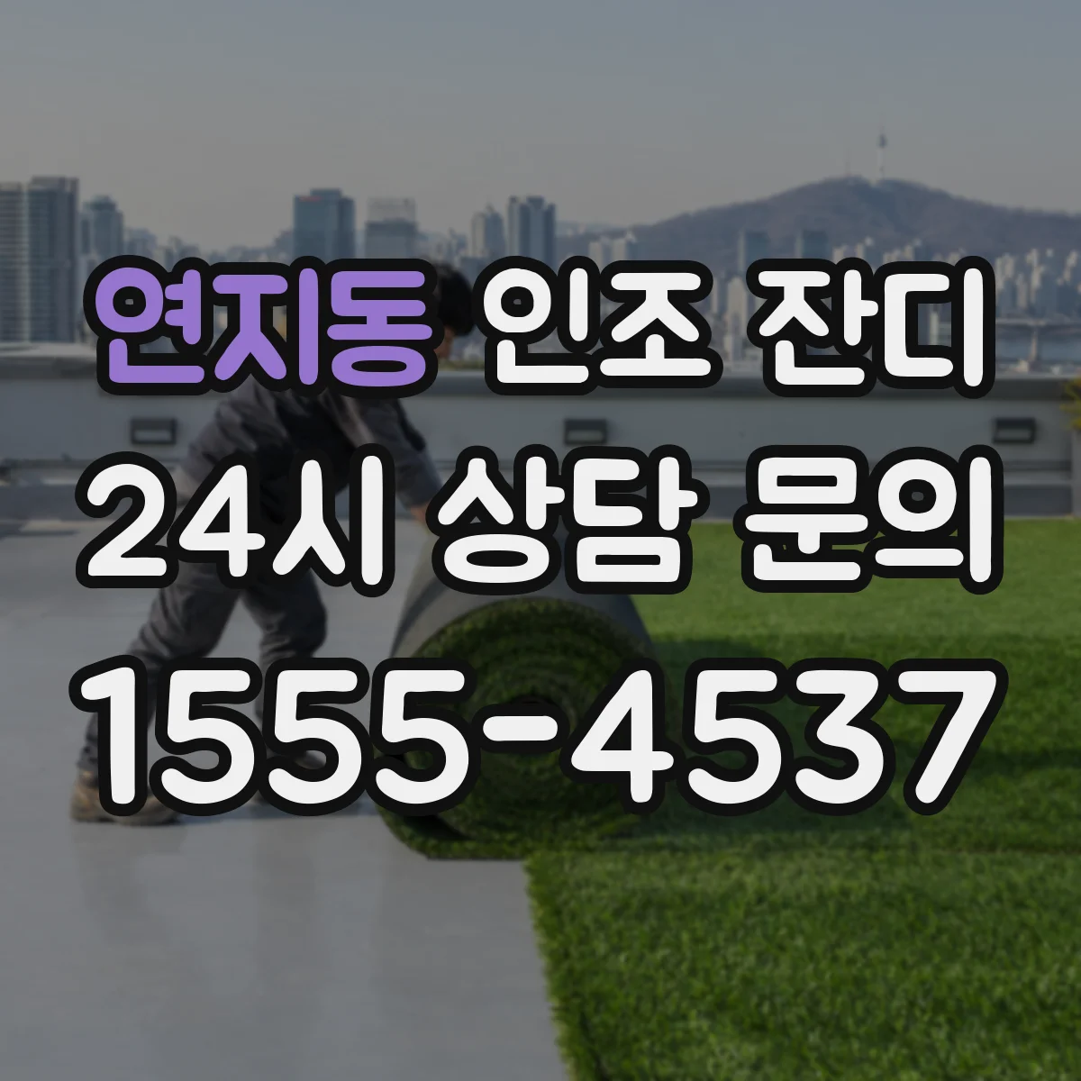 연지동 인조 잔디