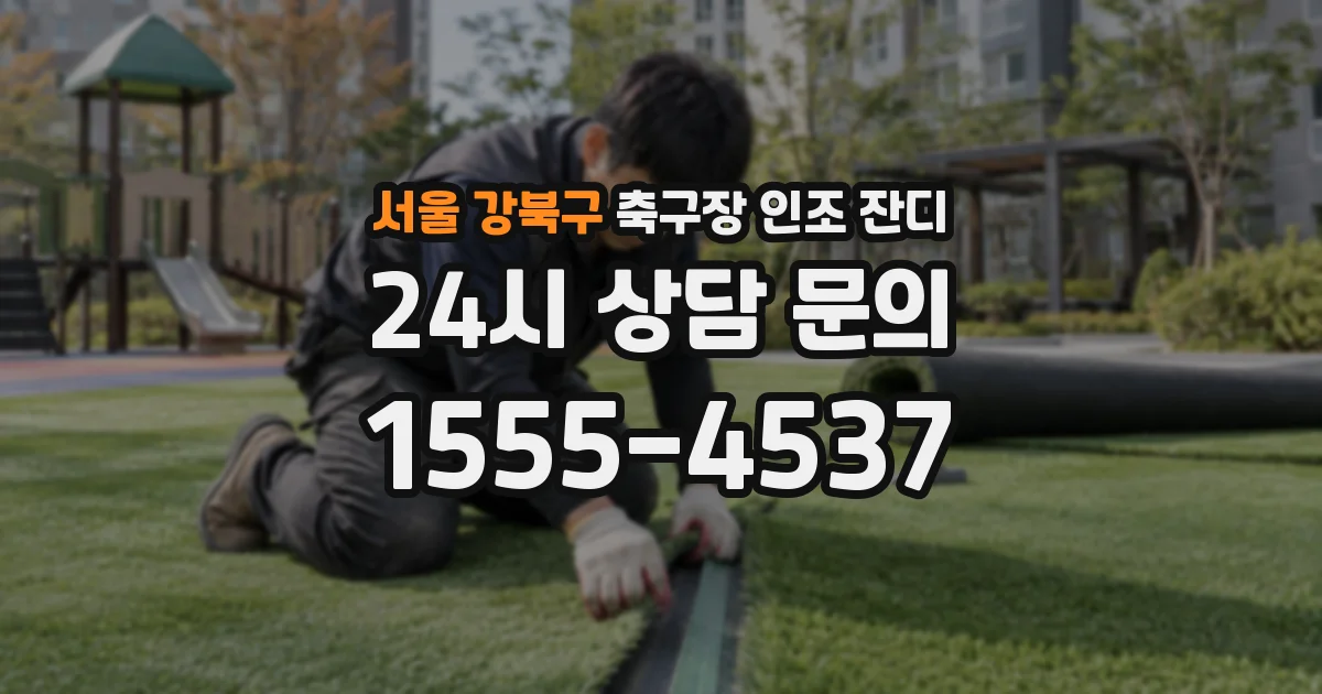 서울 강북구 축구장 인조 잔디