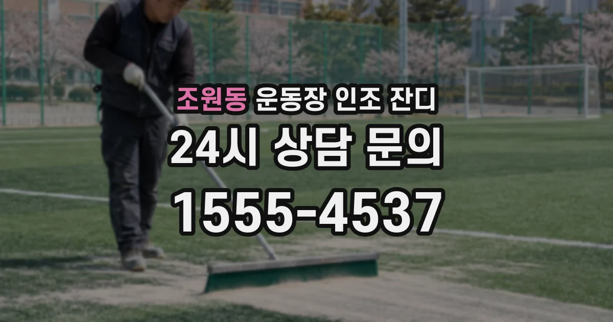 조원동 운동장 인조 잔디