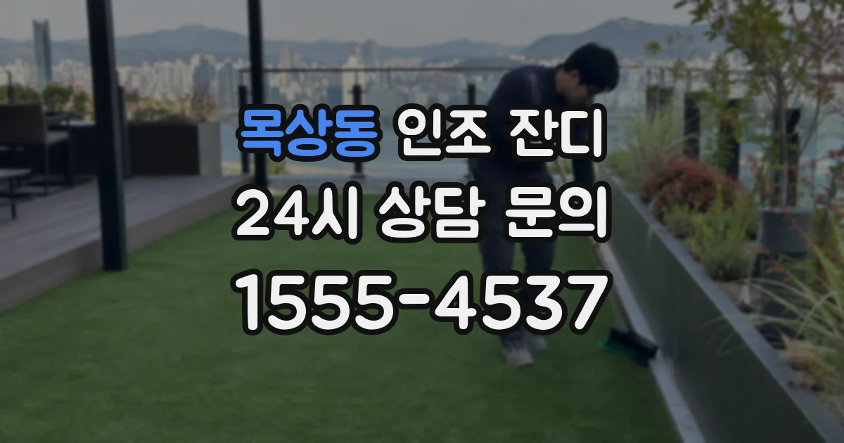 목상동 인조 잔디