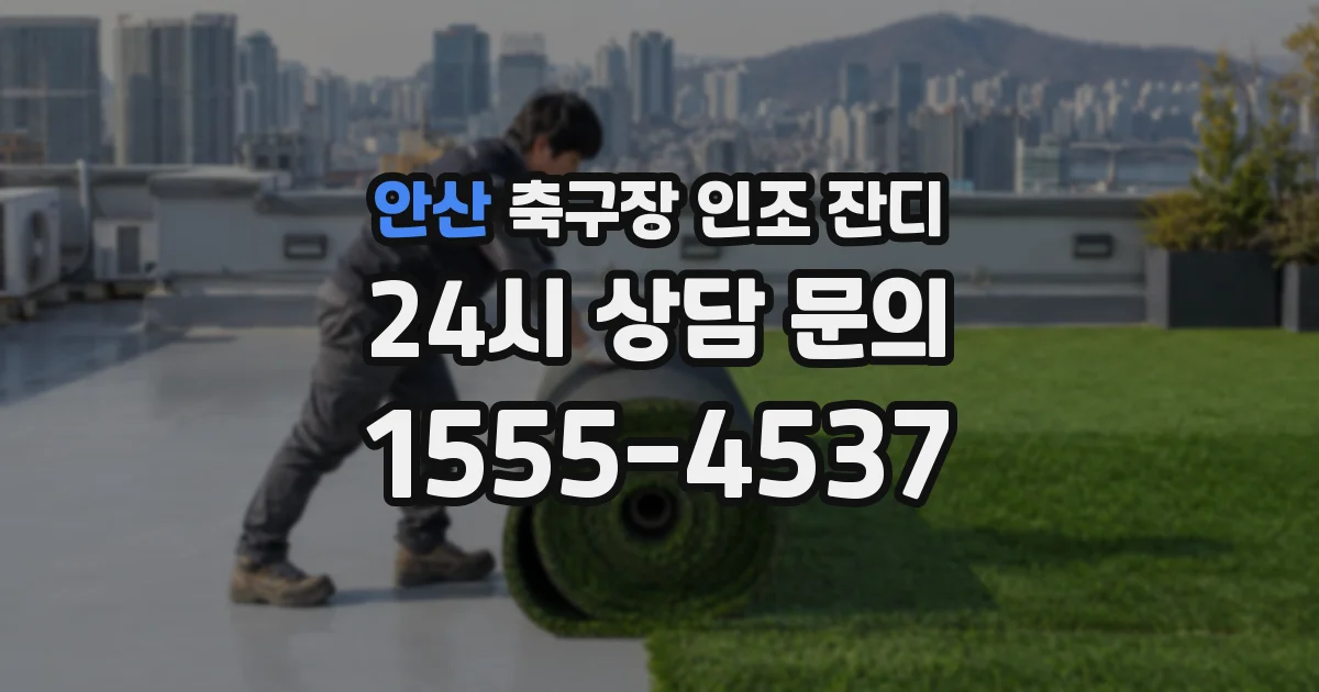 안산 축구장 인조 잔디