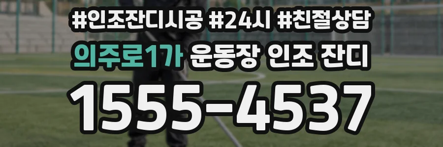 의주로1가 운동장 인조 잔디