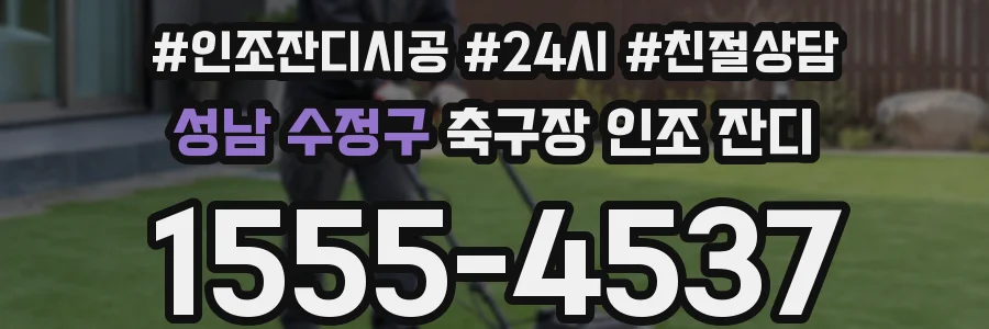 성남 수정구 축구장 인조 잔디