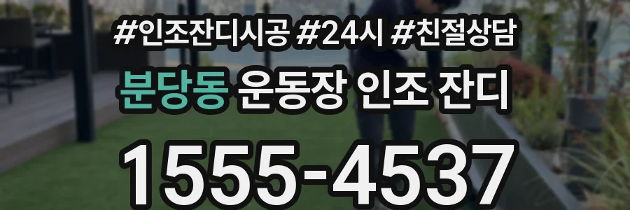 분당동 운동장 인조 잔디