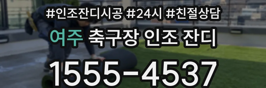 여주 축구장 인조 잔디