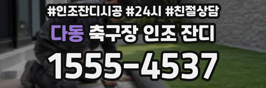 다동 축구장 인조 잔디