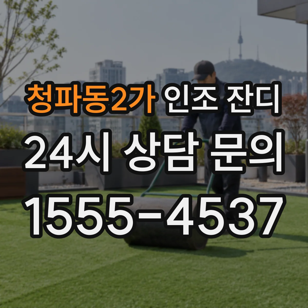청파동2가 인조 잔디