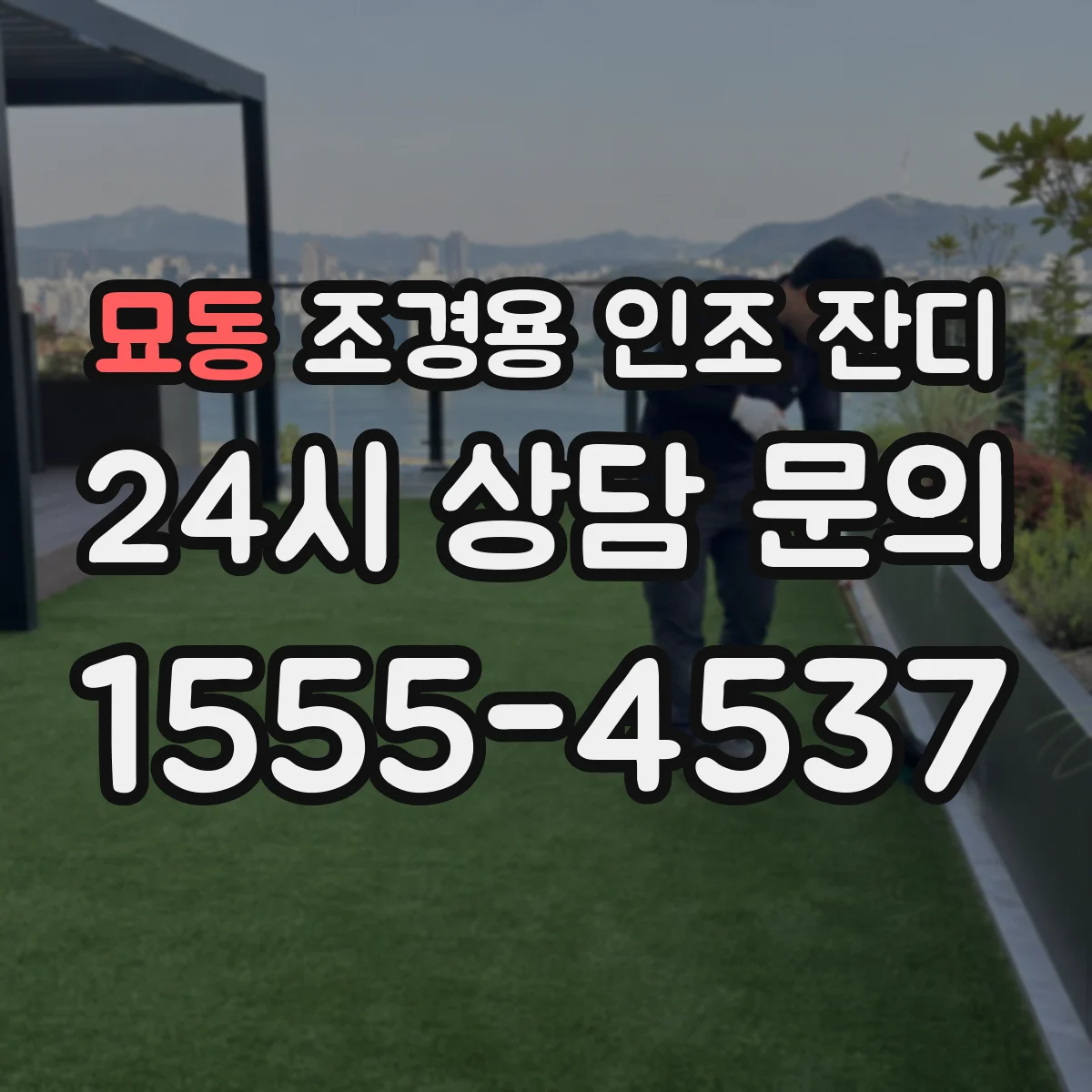 묘동 조경용 인조 잔디