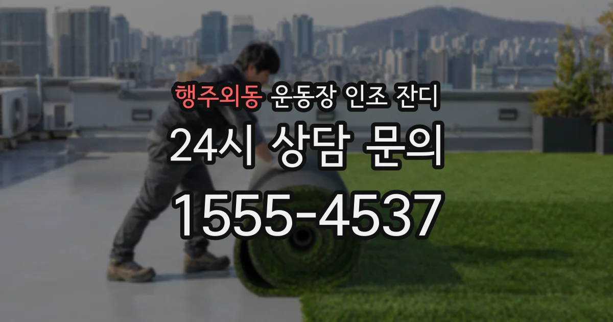 행주외동 운동장 인조 잔디