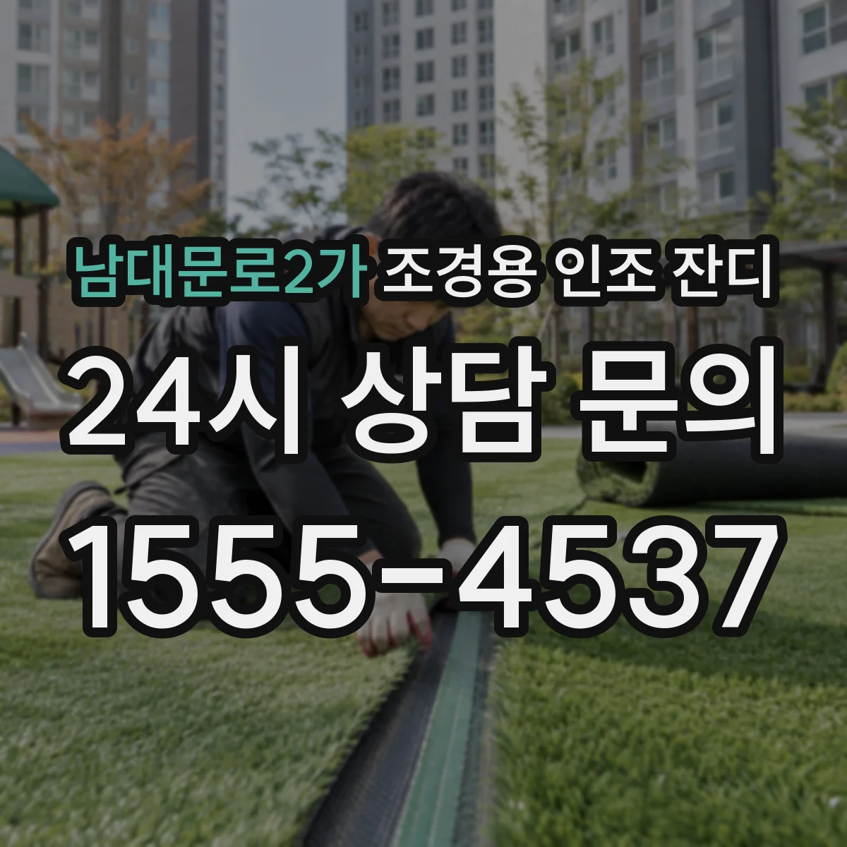 남대문로2가 조경용 인조 잔디