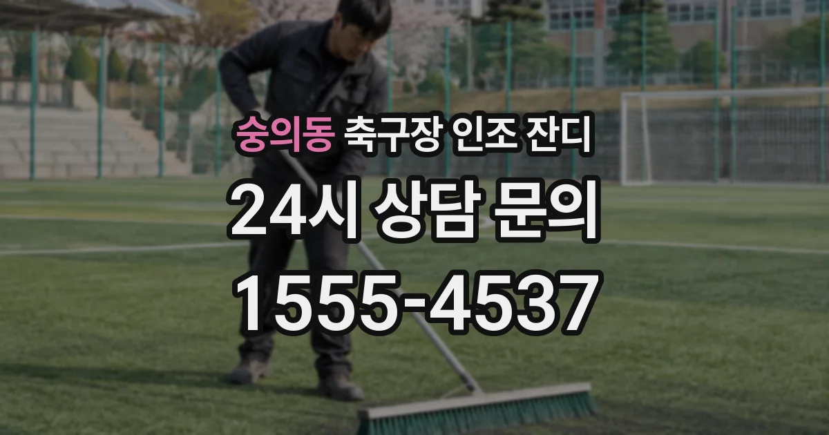 숭의동 축구장 인조 잔디