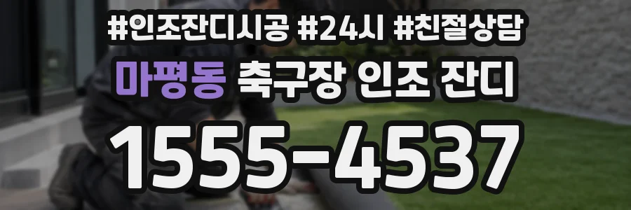 마평동 축구장 인조 잔디