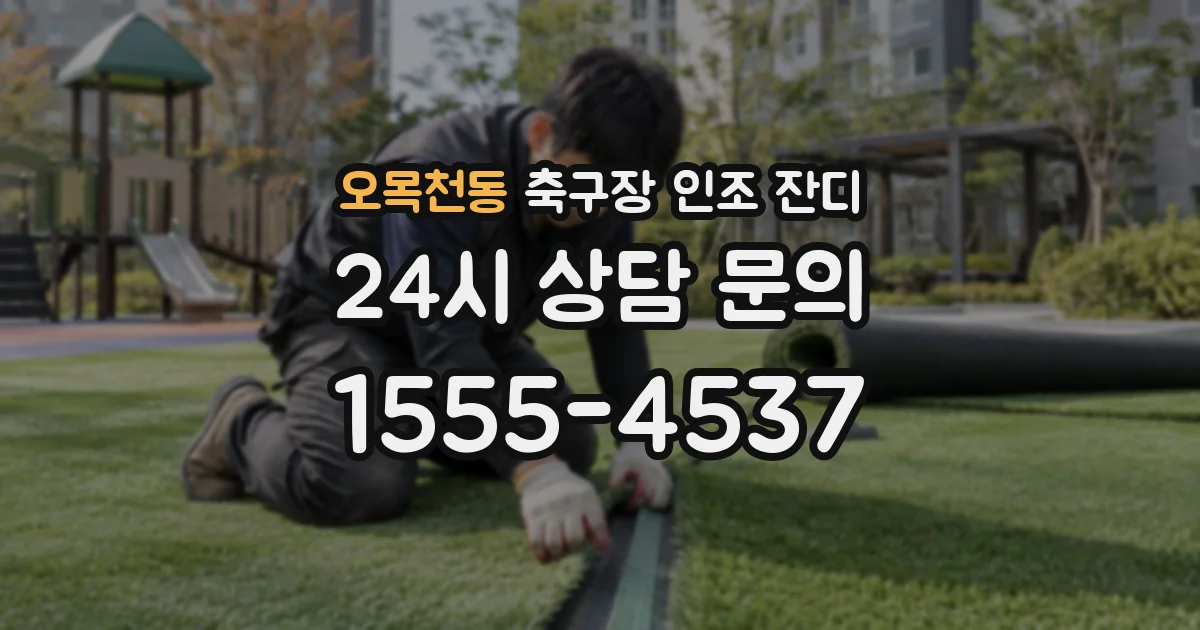 오목천동 축구장 인조 잔디