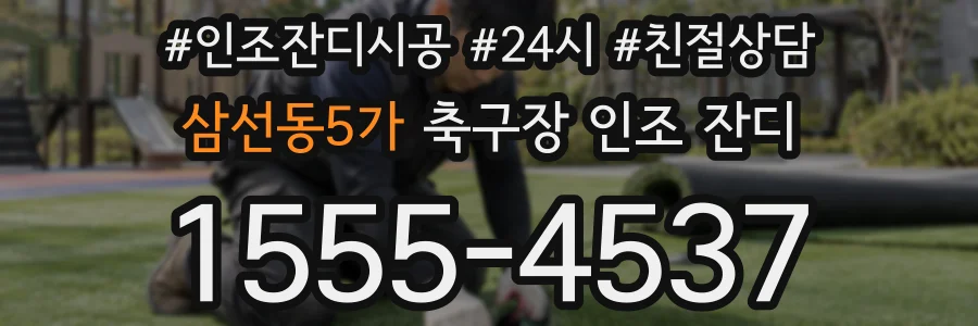 삼선동5가 축구장 인조 잔디