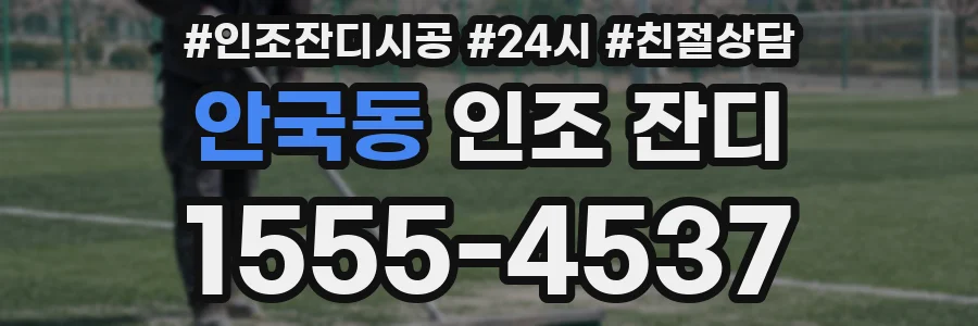 안국동 인조 잔디