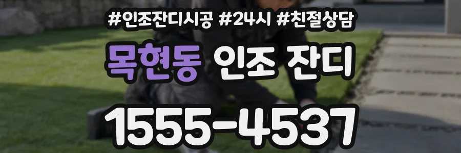 목현동 인조 잔디