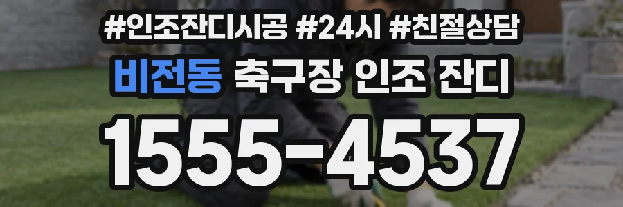 비전동 축구장 인조 잔디