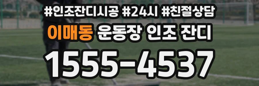이매동 운동장 인조 잔디