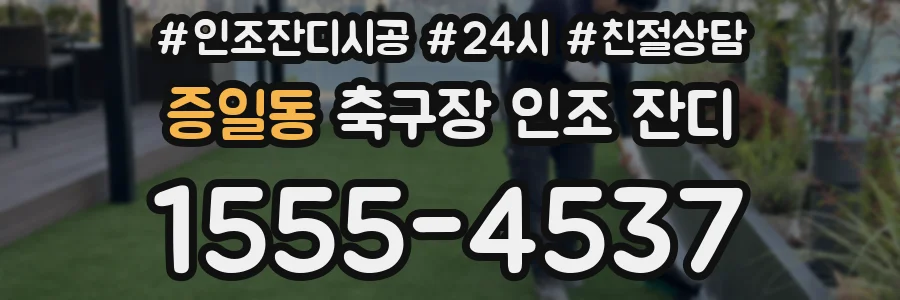 증일동 축구장 인조 잔디