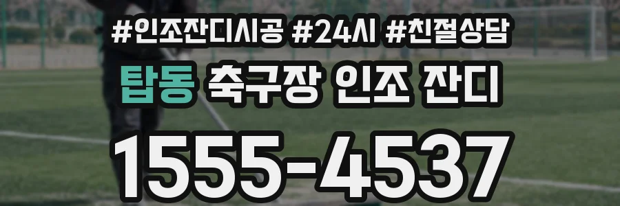 탑동 축구장 인조 잔디