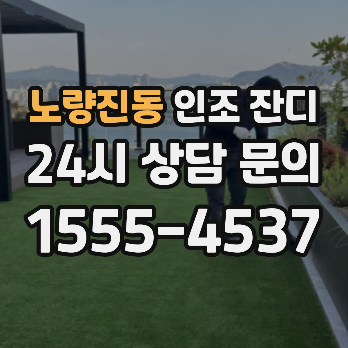노량진동 인조 잔디