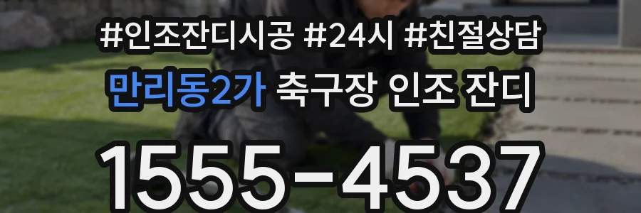 만리동2가 축구장 인조 잔디